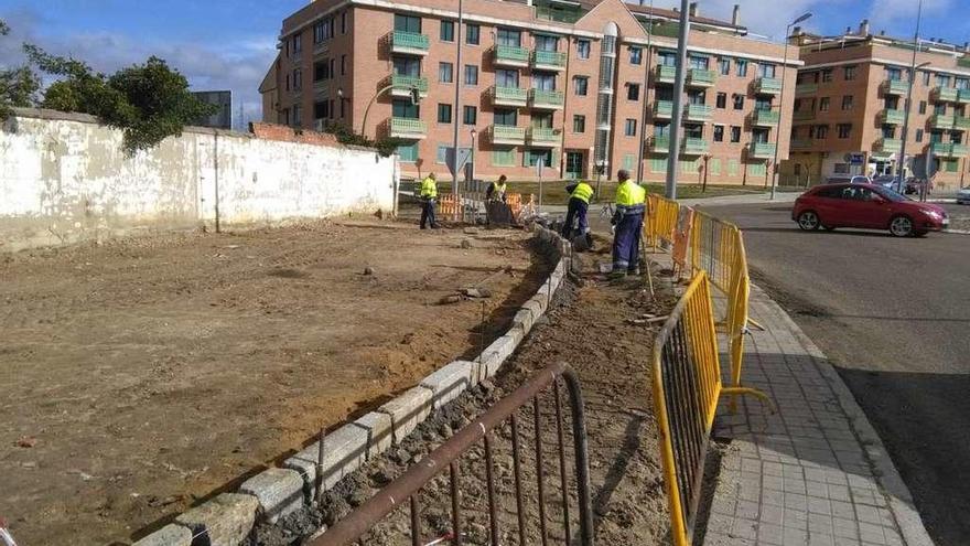 Obras mejora un espacio urbano junto a los Mercedarios