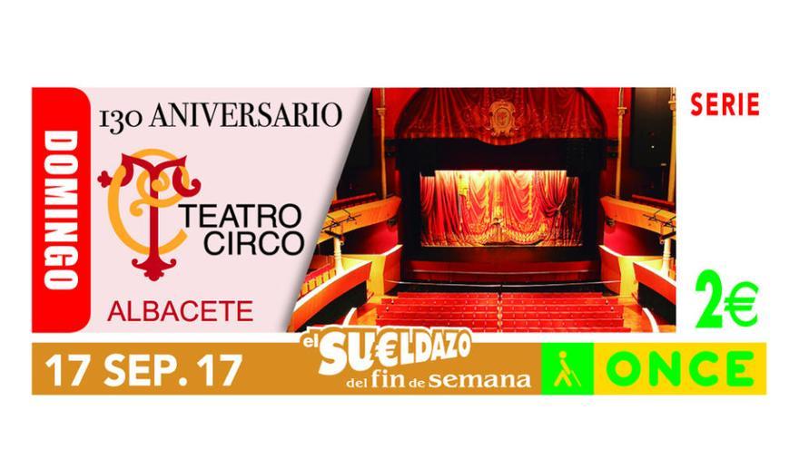 El cupón del domingo estaba dedicado al aniversario del teatro circo de Albacete.