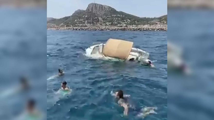 Rescaten una família que va caure a l&#039;aigua després de naufragar a prop de les Illes Medes