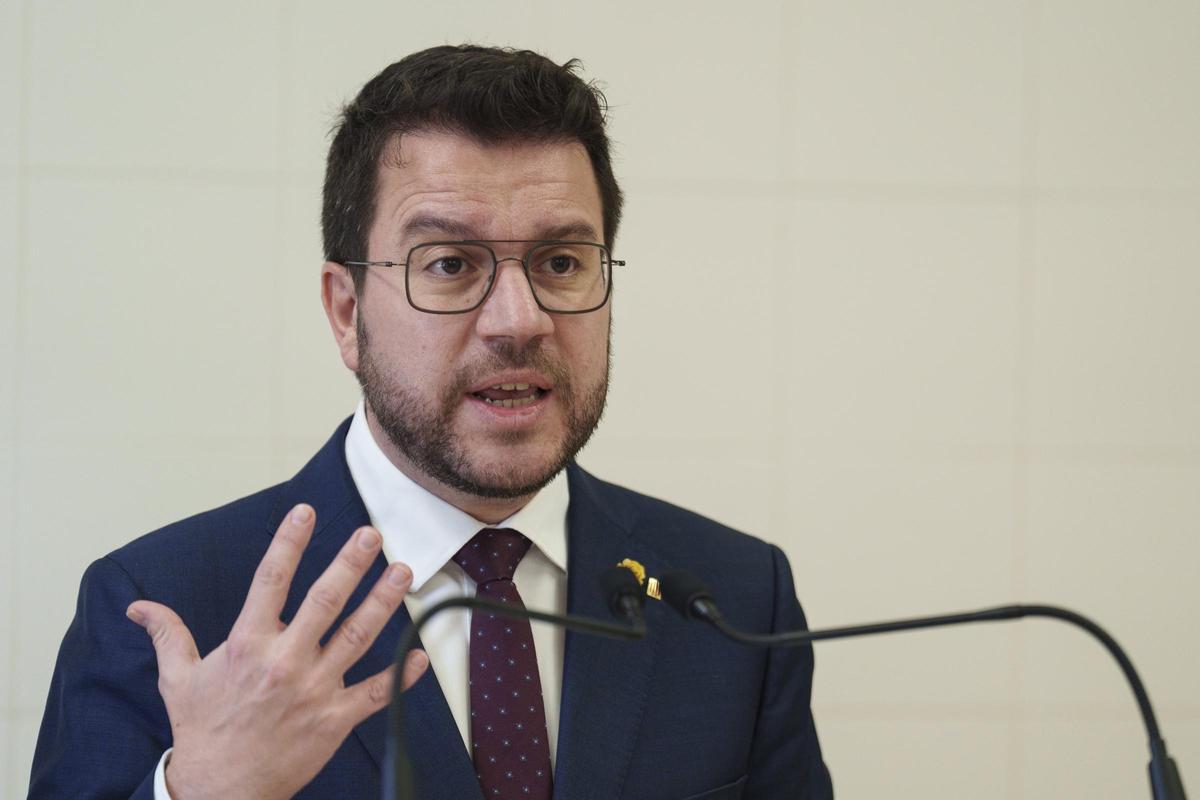 El presidente de la Generalitat, Pere Aragonès.