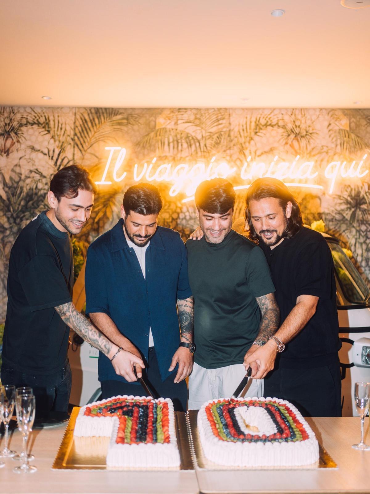 Fabio Melucci, Alessio Melucci, Carlo Melucci y Leo Melucci