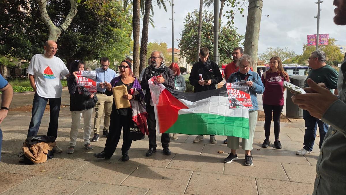 La huelga general ha sido presentada esta mañana en Palma por sus convocantes
