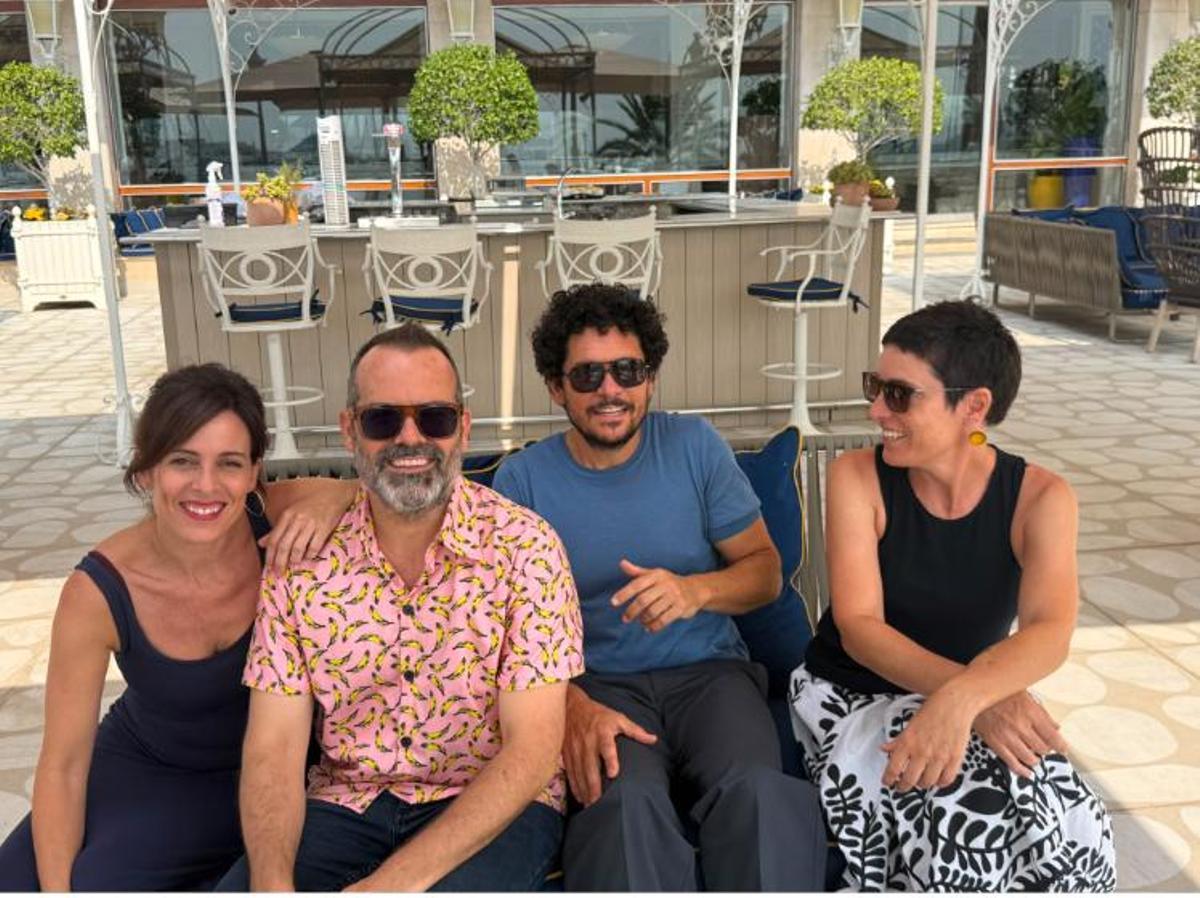 De izquierda a derecha: Cristina Fernández Pintado, Sergio Bernàcer, Pablo Molinero y Joana M. Ortueta