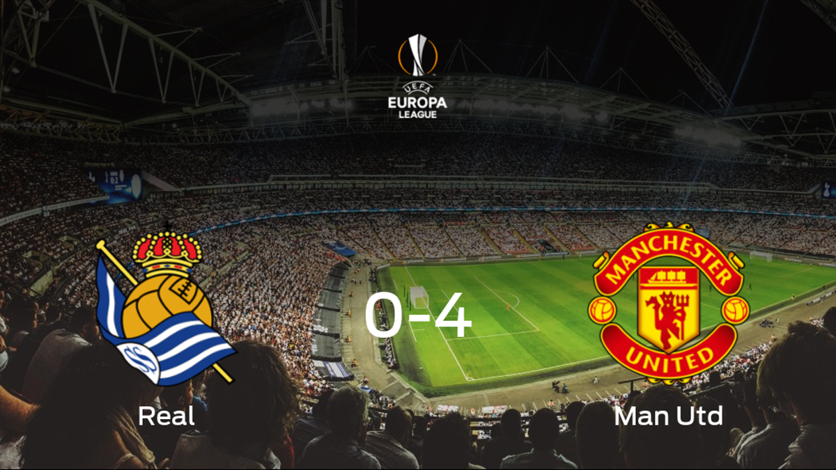 El Manchester United arrolla a la Real Sociedad en la primera eliminatoria de dieciseisavos de final (0-4)