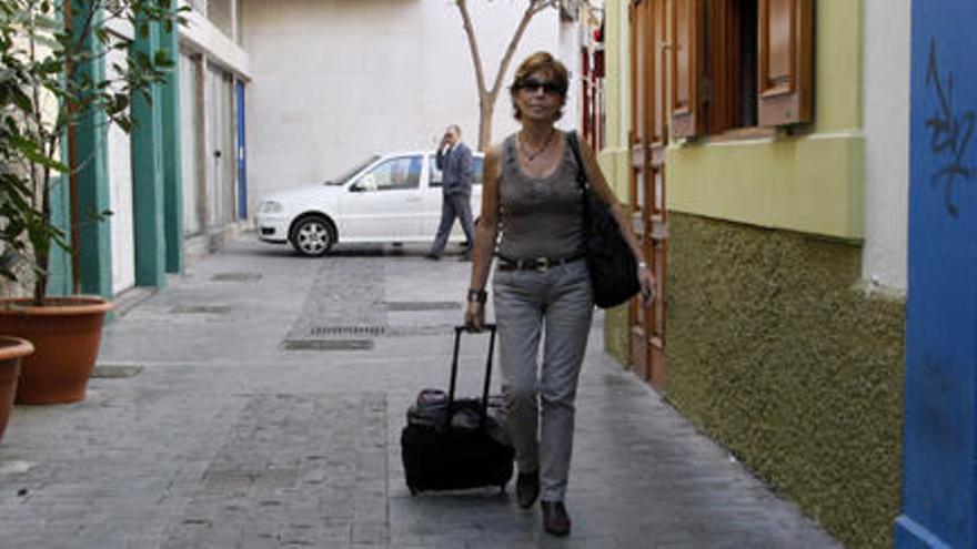 María del Carmen Valerio, el pasado viernes en Triana. i LUIS DEL ROSARIO