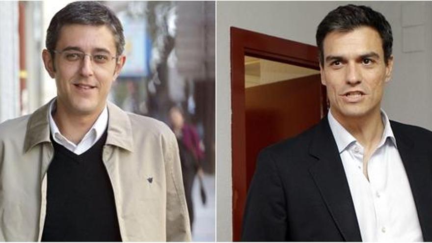 Eduardo Madina y Pedro Sánchez