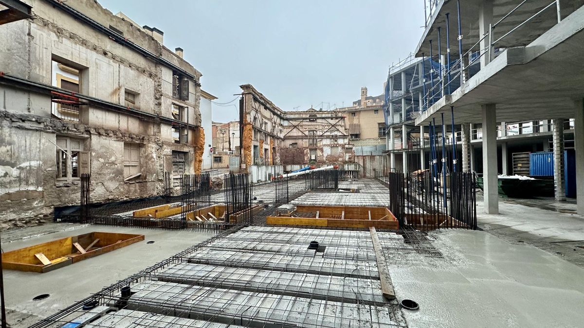 Estado actual de las obras el Palacio de Justicia.