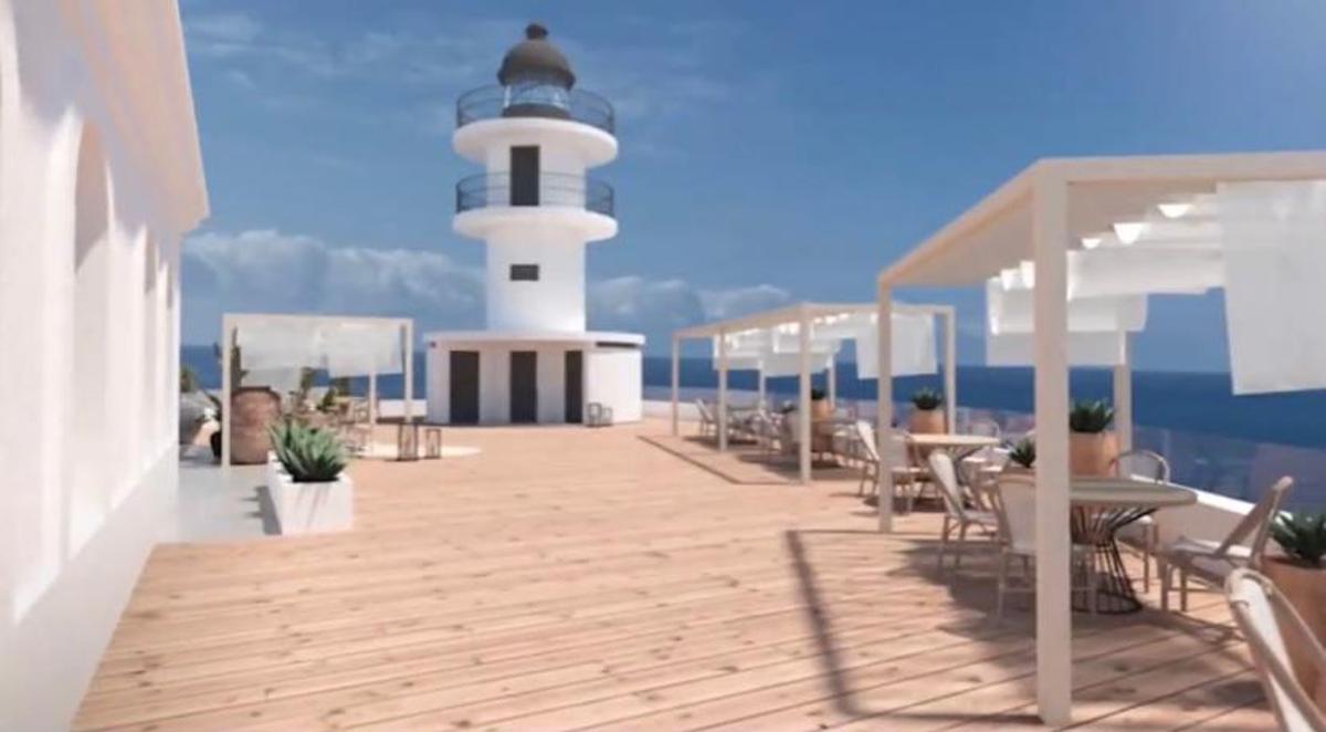Así quedará el restaurante según una imagen facilitada por el alcalde de Alicante