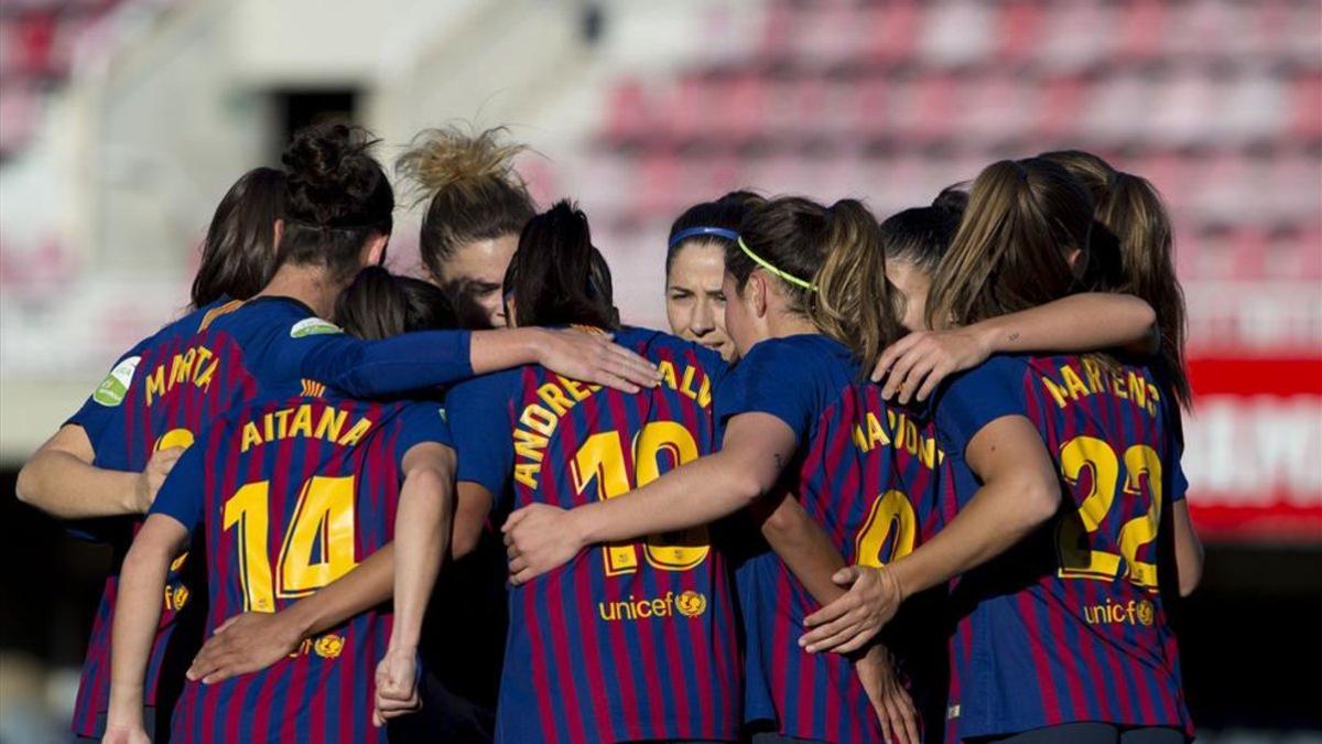 Partido del FC Barcelona Femenino ante el Albacete