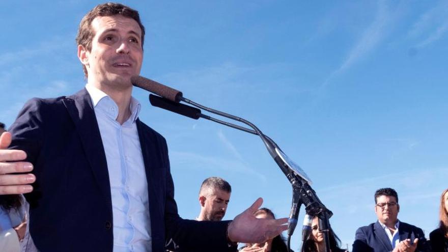 El presidente del PP, Pablo Casado.