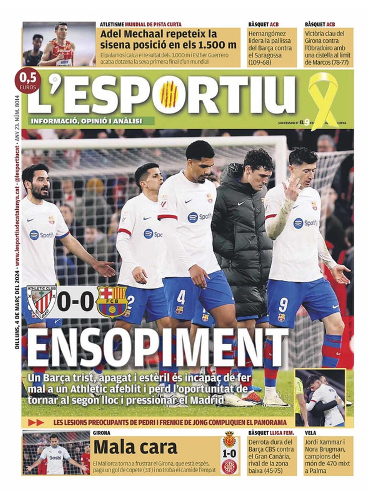 Las portadas de los periódicos deportivos de hoy, lunes 4 de marzo Las portadas de los periódicos deportivos de hoy, lunes 4 de marzo