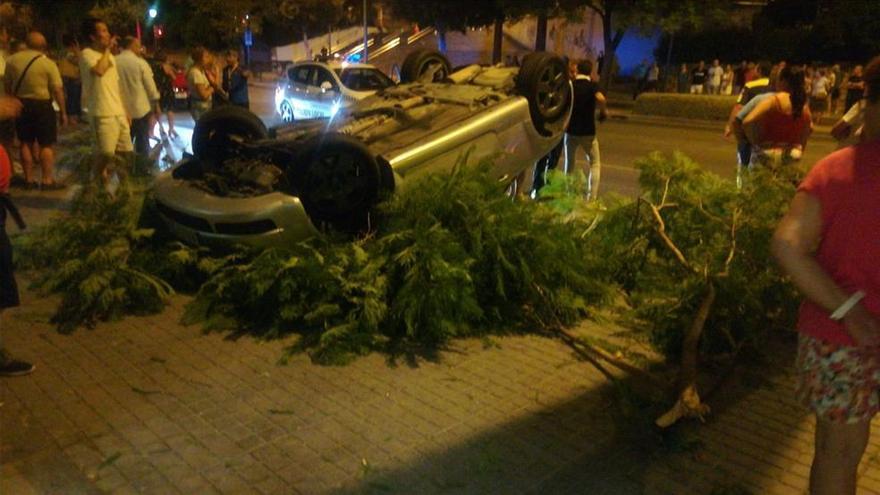 Cortan el Vial Norte por un aparatoso accidente