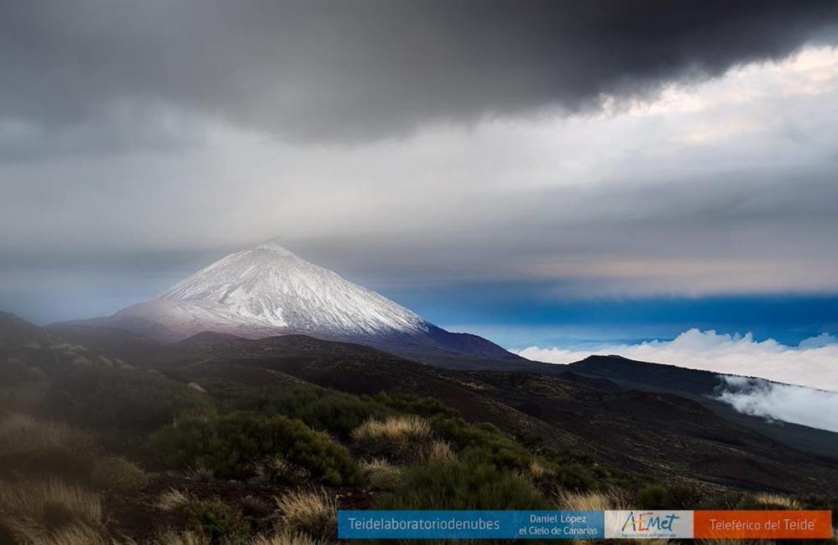 Nieve en el Teide, noviembre 2018