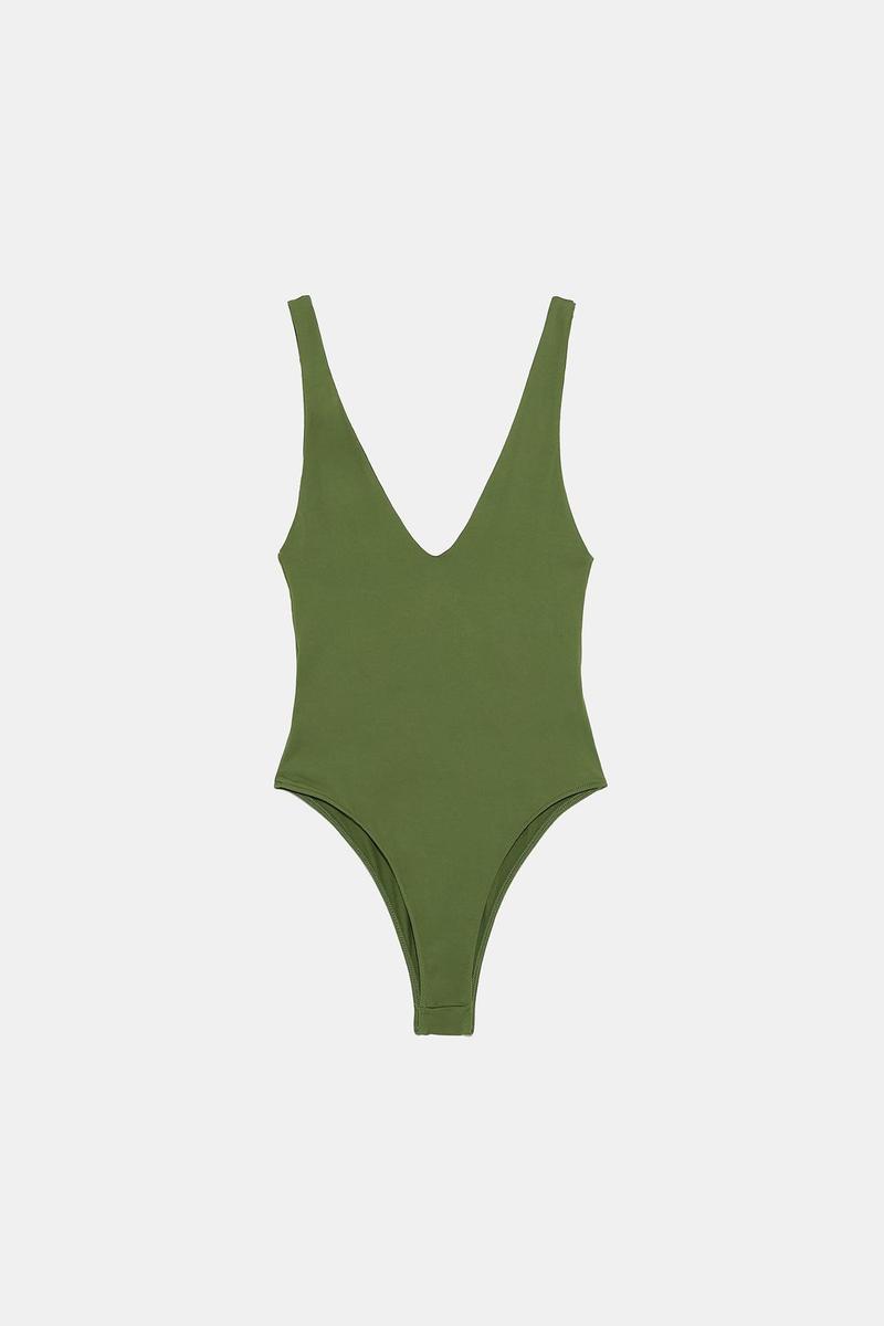 Body tirantes verde de Zara (precio: 12,95€)