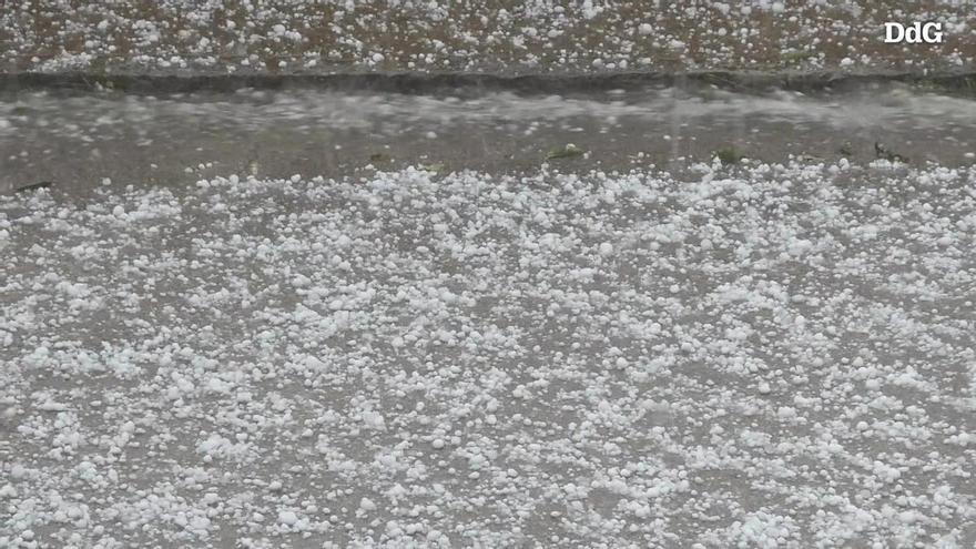 VÍDEO | La pedregada que ha caigut a la Garrotxa