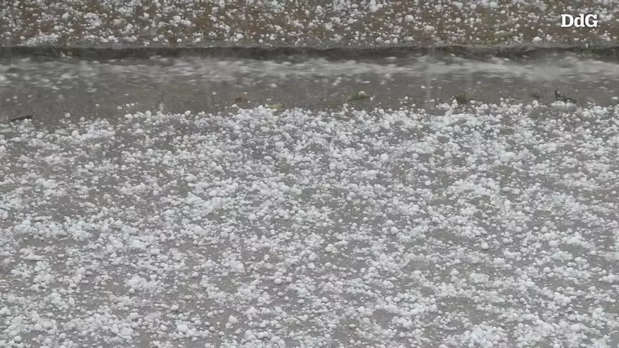VÍDEO | La pedregada que ha caigut a la Garrotxa