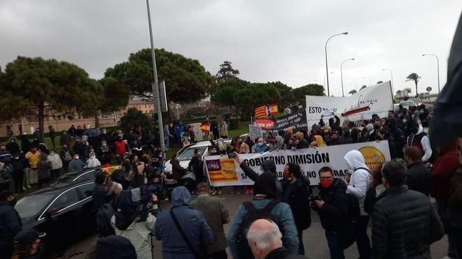 Demo Gastronomen Mallorca Auto-Konvoi