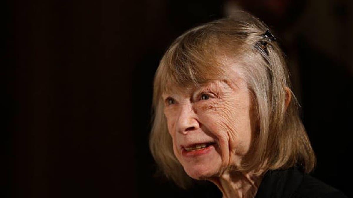 La escritora estadounidense Joan Didion.