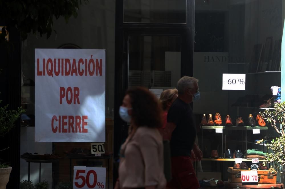 El comercio entra en crisis en el Centro de Málaga.