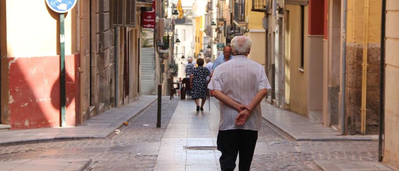 La calle Sant Francesc es la única en que los peatones ya tienen preferencia.