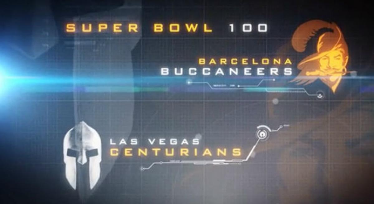 ’Imaginando el fútbol del futuro a través de la Super Bowl of 2066’.