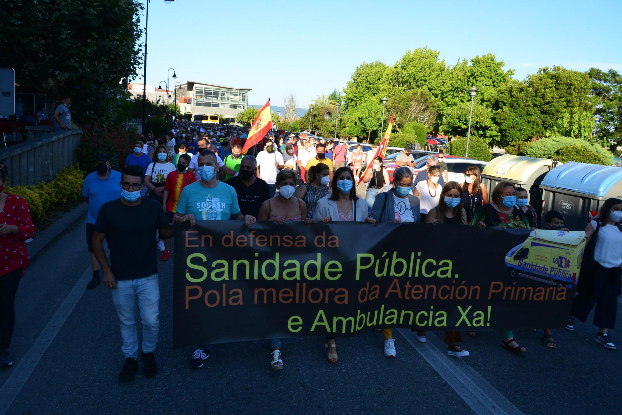 Marcha por la sanidad pública en Cangas