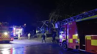 Un incendio en la cafetería Ferradura de la Alameda moviliza a los Bomberos de Santiago