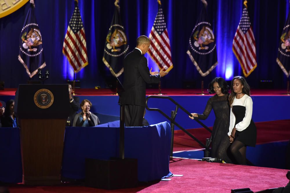 El último discurso de Barack Obama, en imágenes