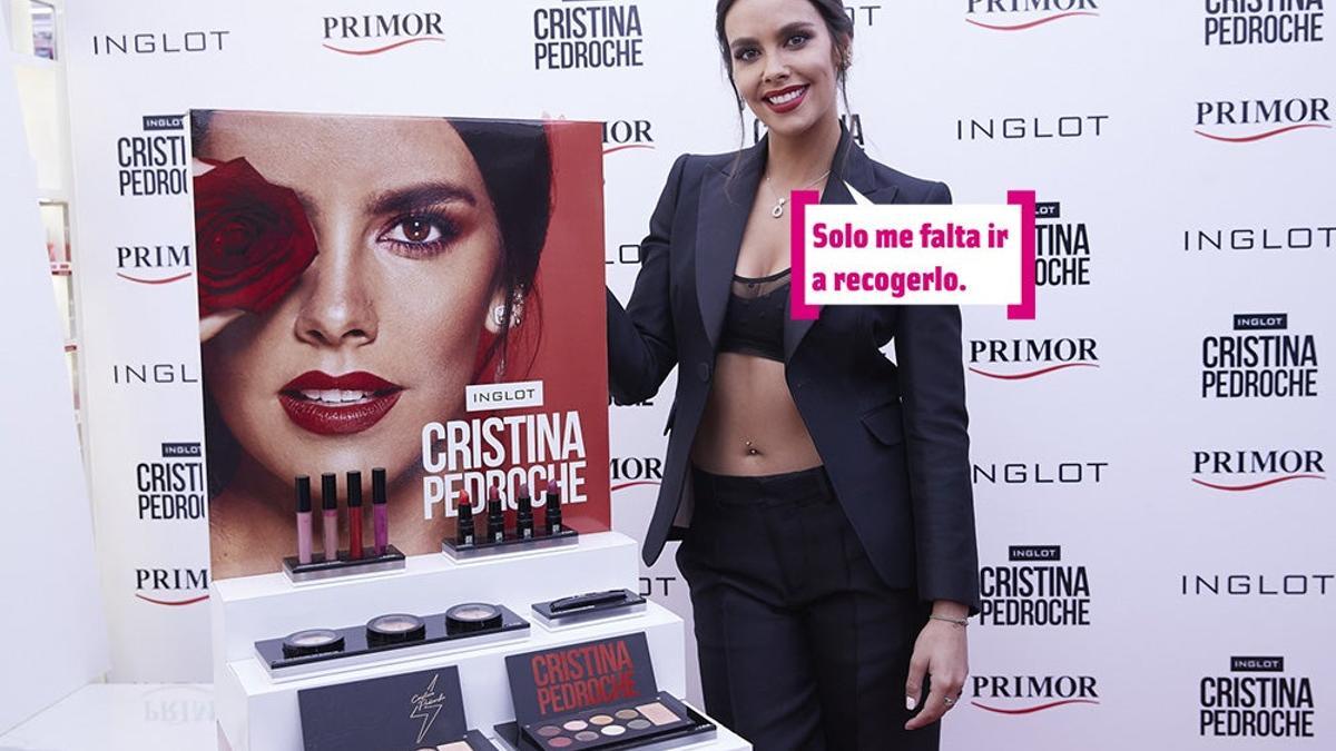 Cristina Pedroche presentando su línea de maquillaje