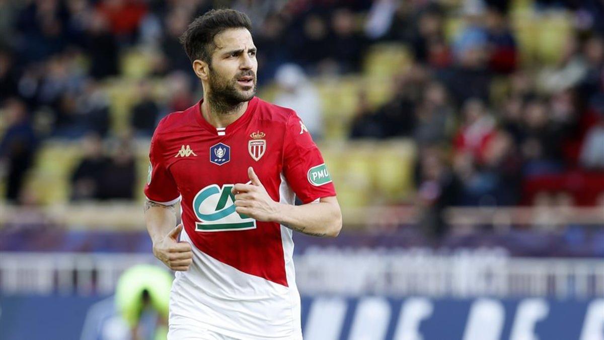 Cesc Fábregas, en un partido con el Mónaco