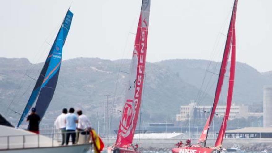 Un momento de la salida de la última Vuelta al Mundo a Vela.