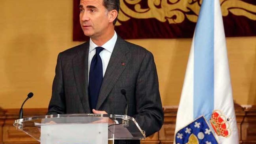 Felipe VI, esta mañana, tras recibir la credencial como Embajador del Camino. // @CasaReal