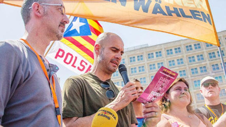 Guardiola, en un acto en favor de la consulta en junio.