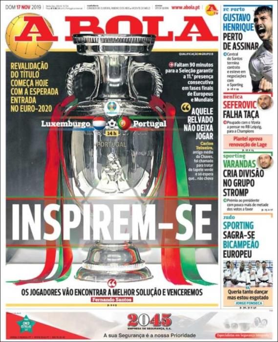 Las portadas deportivas de este domingo 17/11/2019