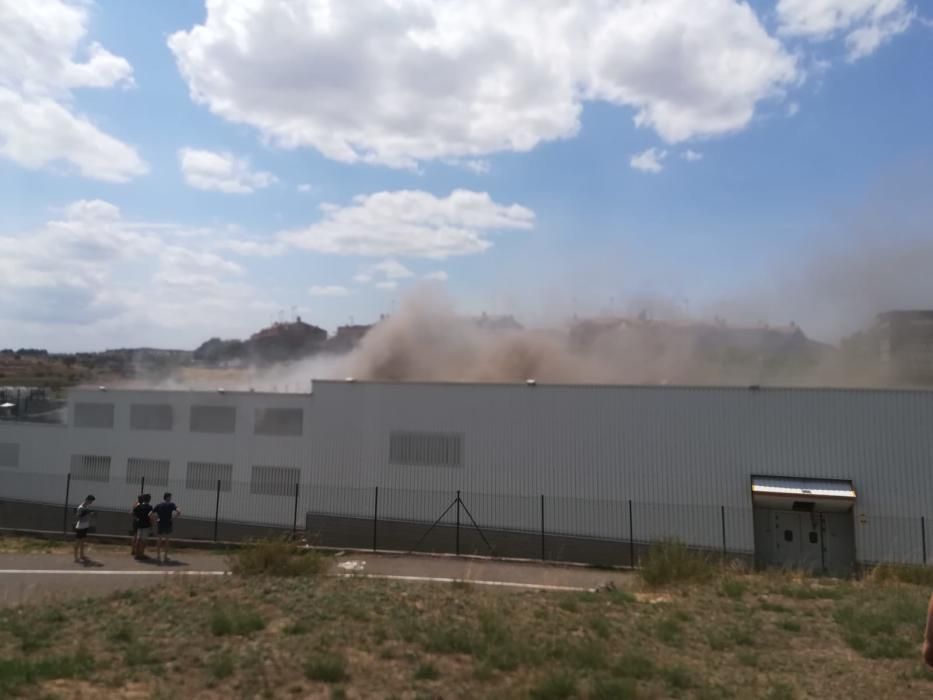 Incendi a la nau del Forn de Cabrianes, a Sant Fruitós