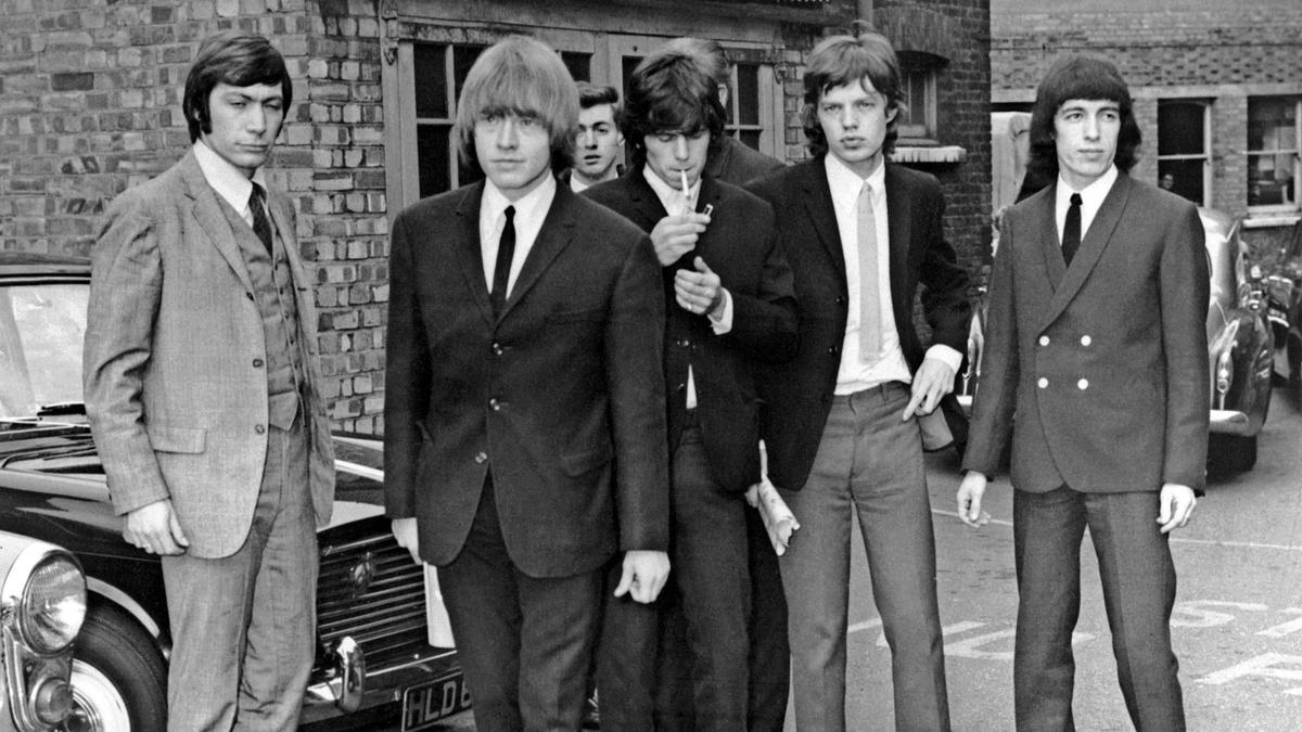 Los Rolling Stones en 1965, Charlie Watts,  Brian Jones, Keith Richards, Mick Jagger y Bill Wyman en Londres.