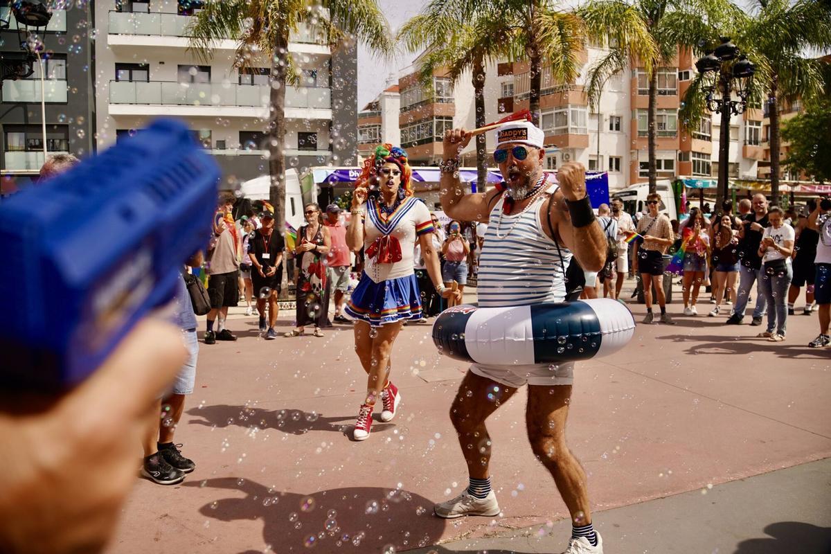Celebración de la Pride, marcha del Orgullo en Torremolinos