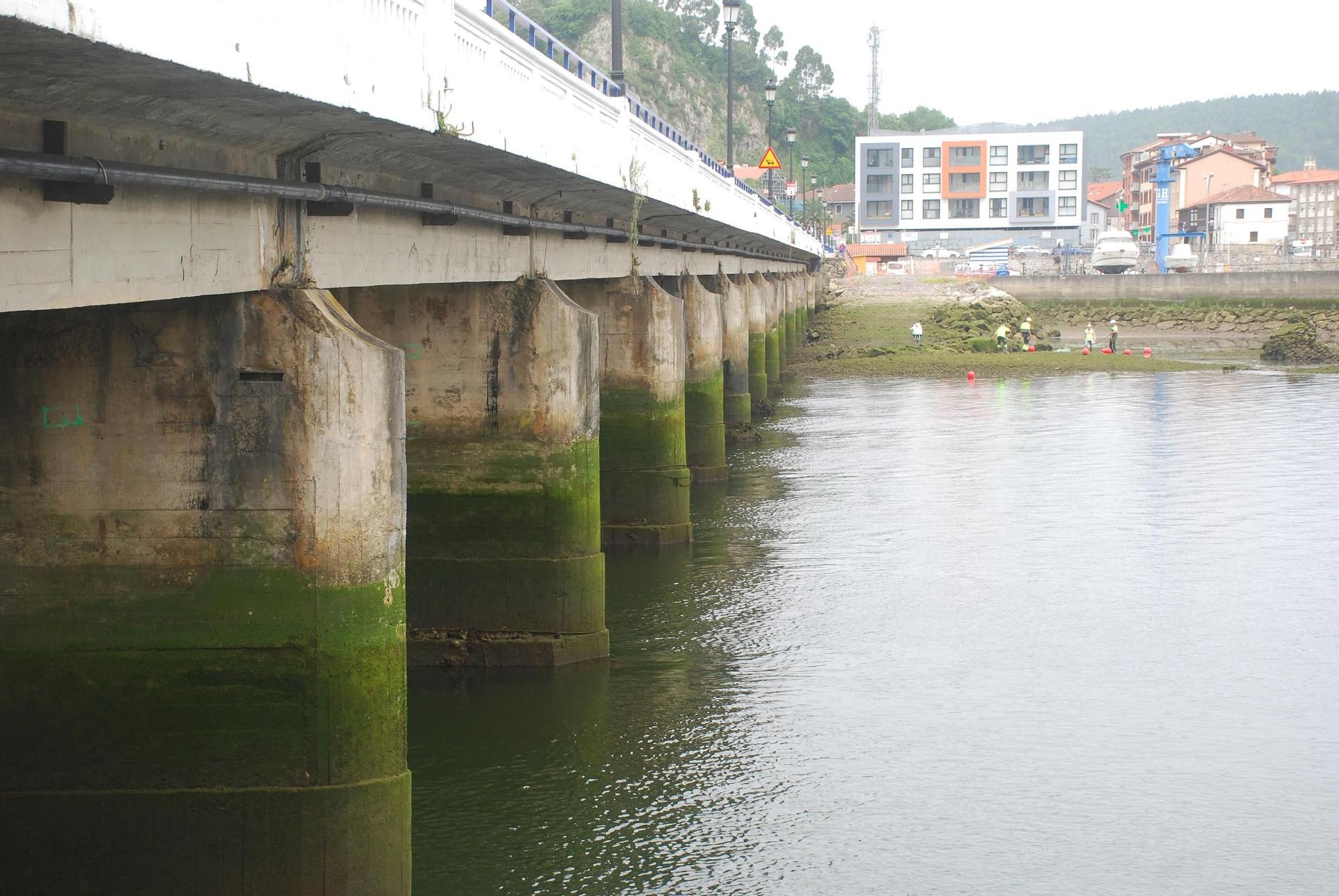 Ribadesella en obras: reanudados los trabajos en el puente y cerrada al tráfico la calle Comercio
