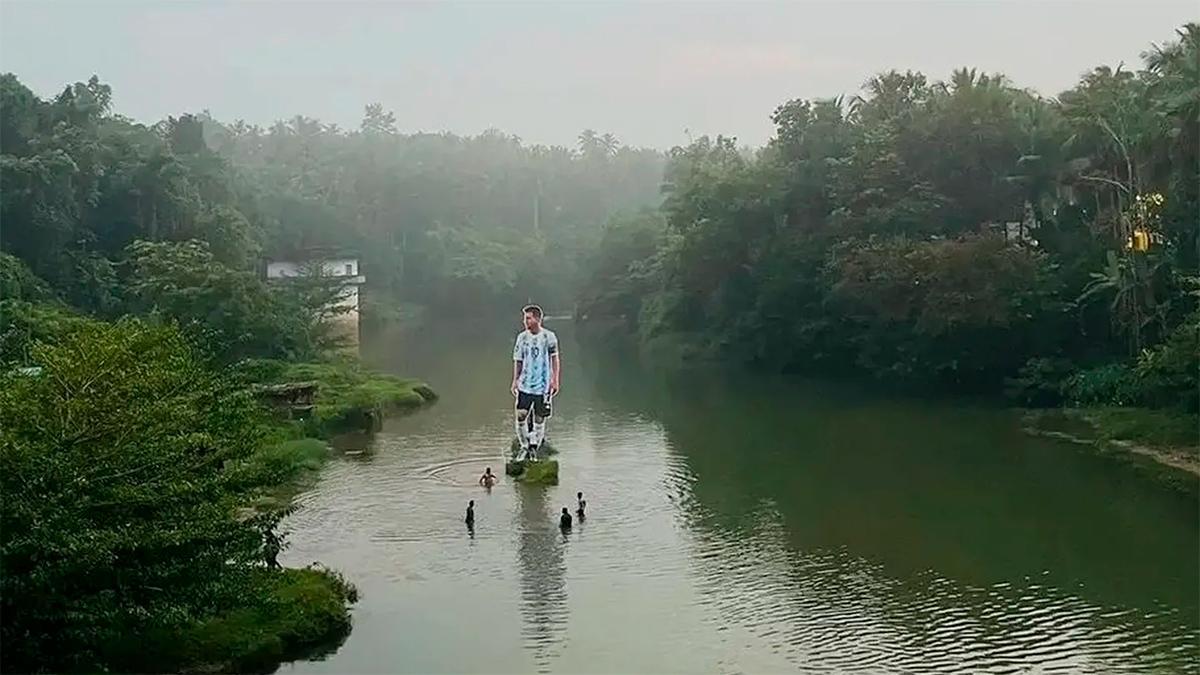 Locura por Messi en la India