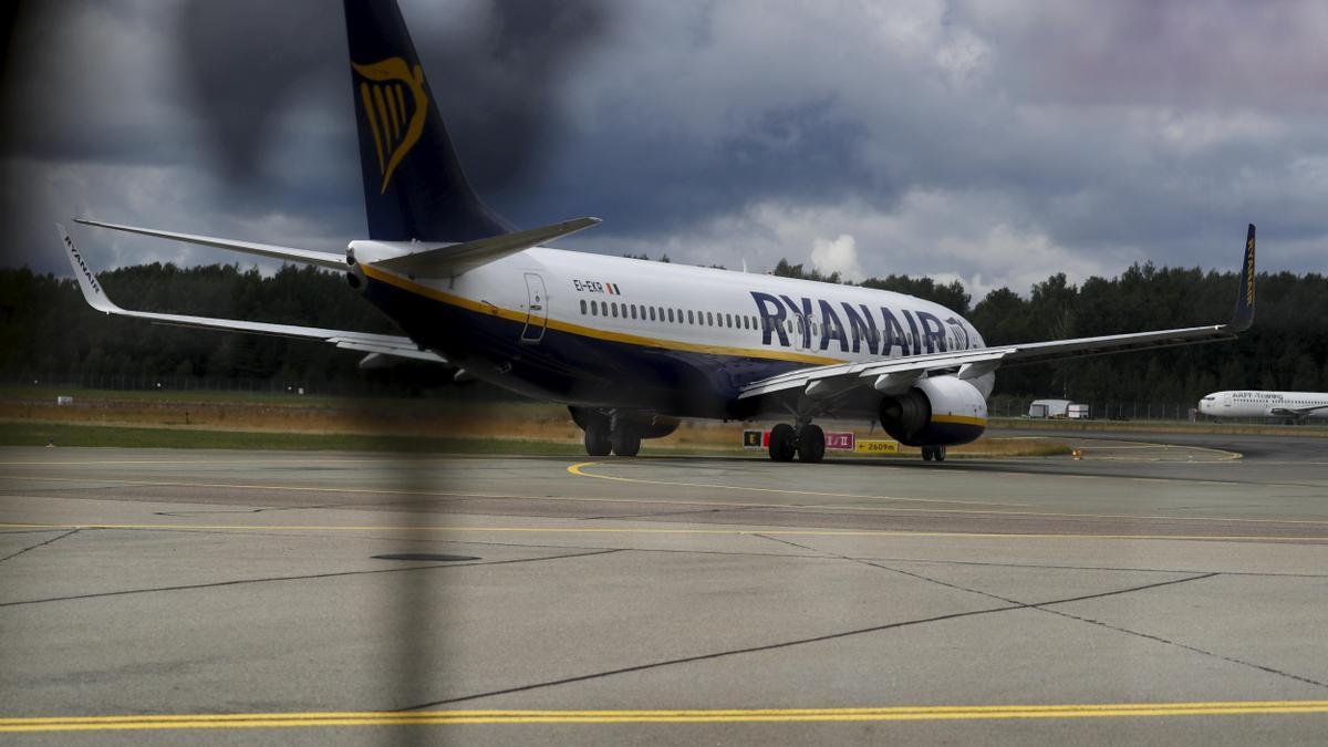 Un avión de Ryanair.