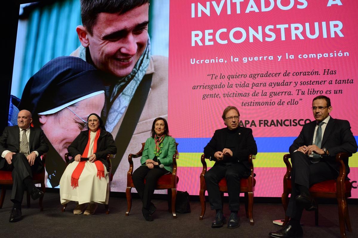 Un moment de l'acte, que va tenir lloc a la Llotja de Mar de Barcelona