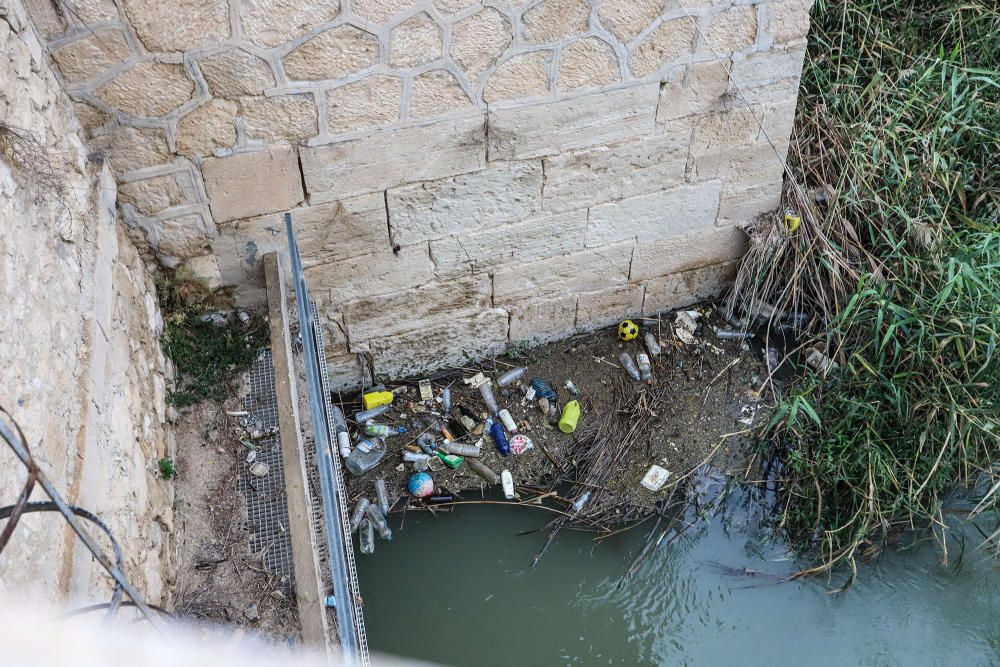 La Conselleria de Medio Ambiente y la CHS impulsan medidas para evitar la contaminación del Segura en la Vega Baja por sólidos flotantes.