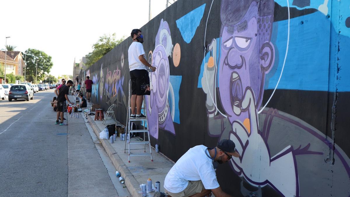 Grafitti de los jóvenes de Rafelbunyol