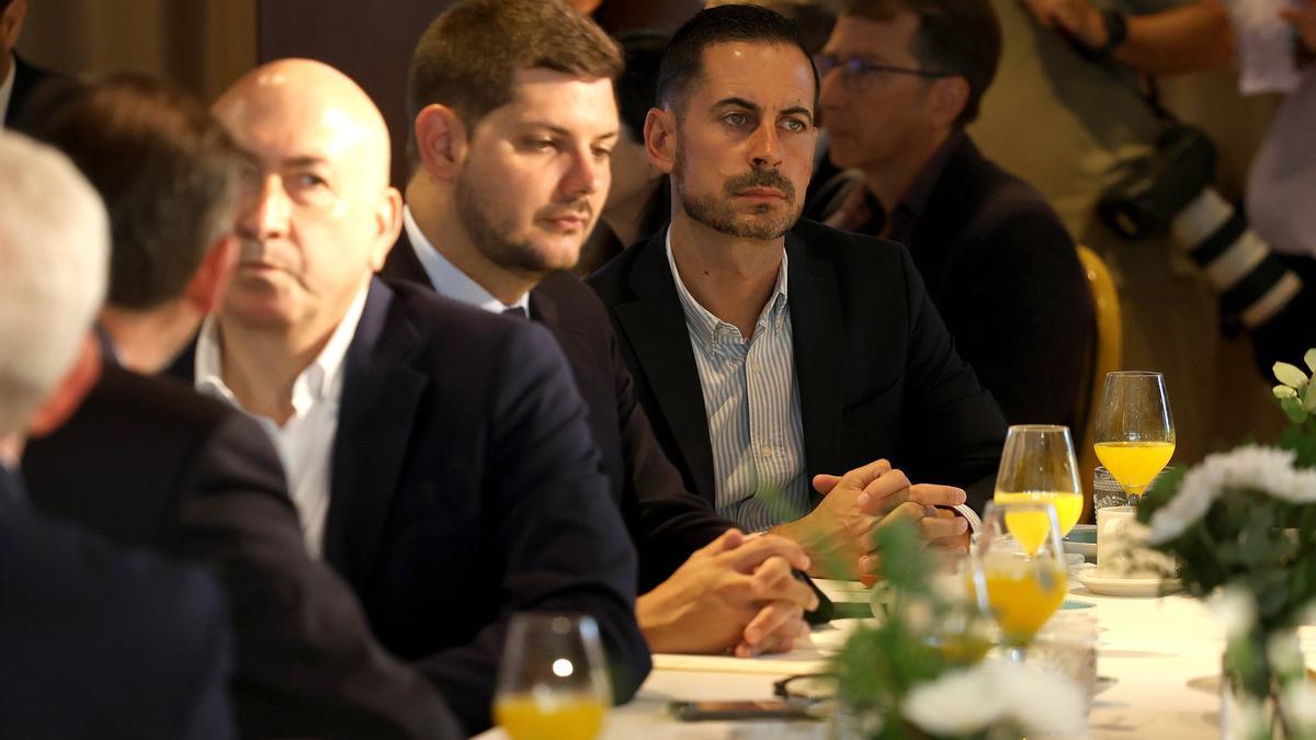 Carlos Fernández Bielsa, esta mañana en el desayuno de Forum Europa