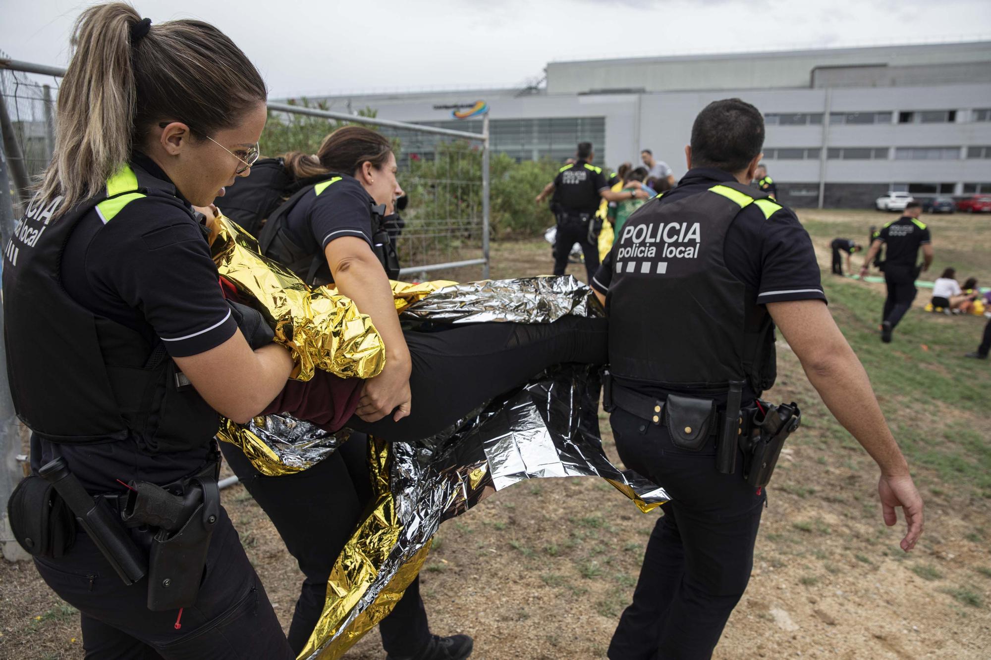 Macrosimulacre de la Policia Local de Blanes