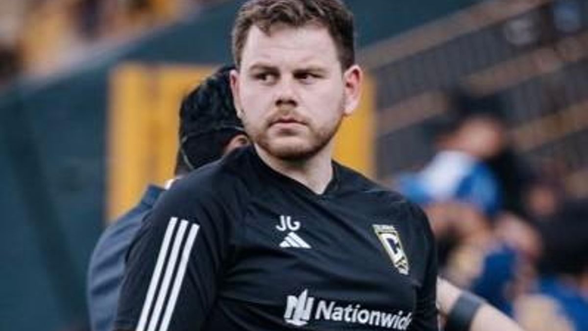 Juan Giuffra, en un partido de Columbus Crew.