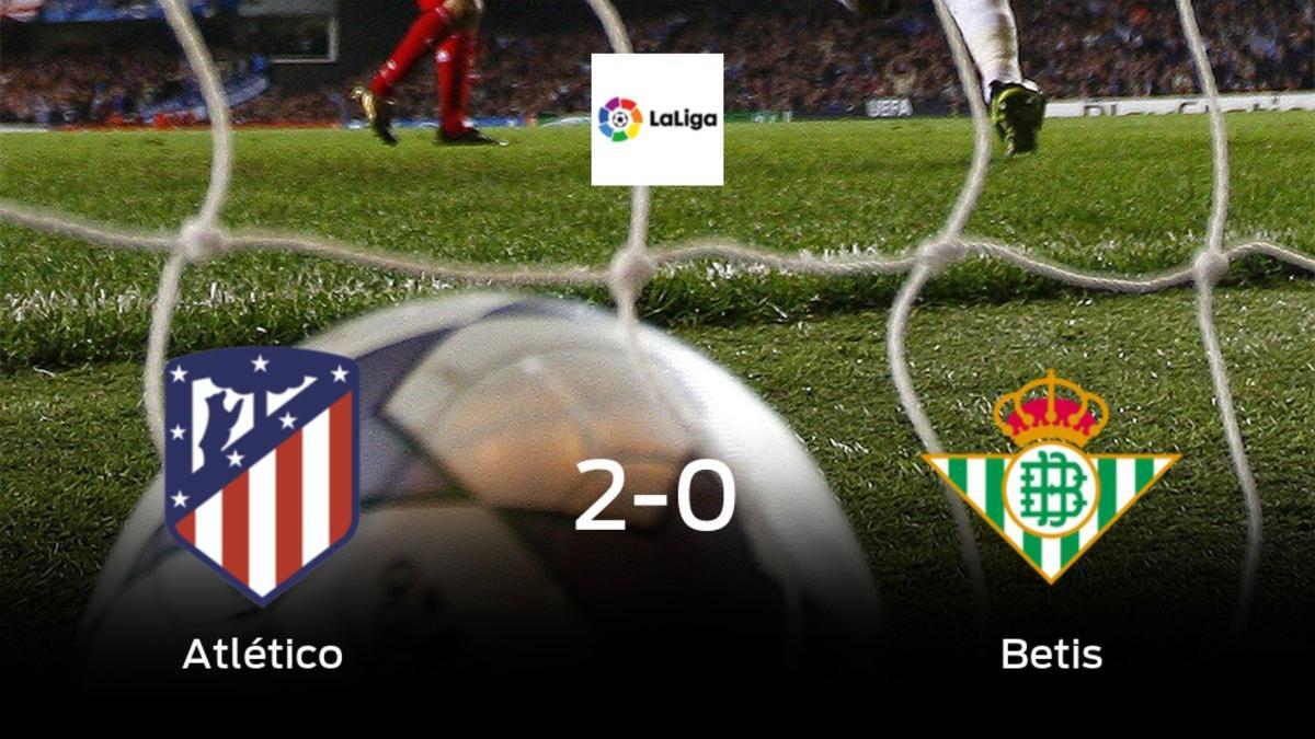 El Atlético de Madrid vence 2-0 al Real Betis y se lleva los tres puntos