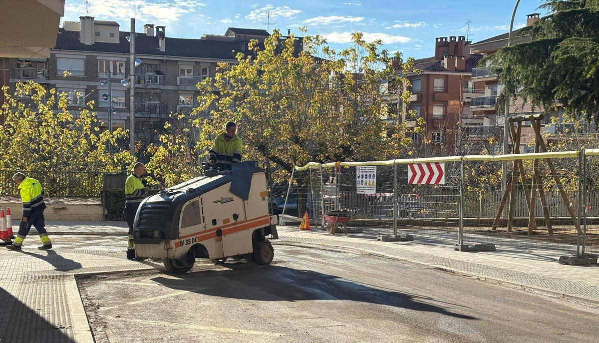 Obres de pavimentació, aquest dilluns