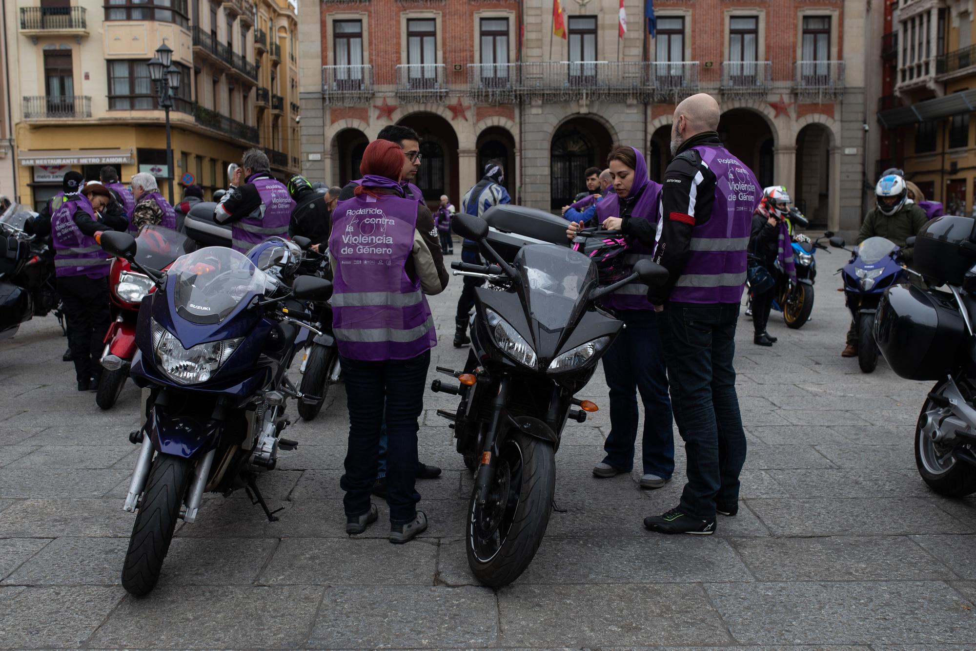 Ruta motera contra la violencia de género en Zamora por el 25N