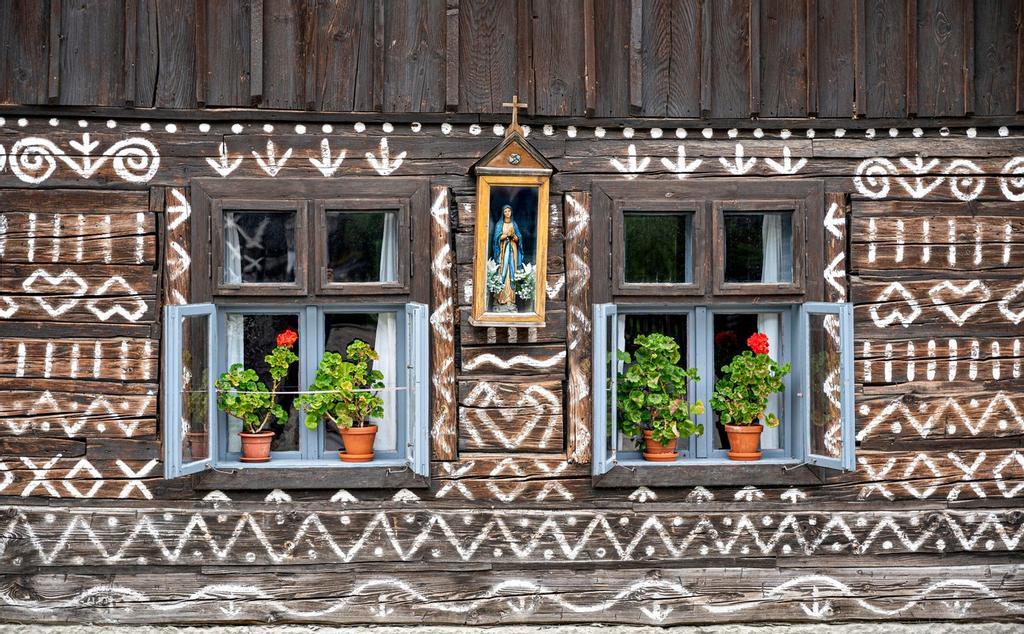 Čičmany Eslovaquia casas pintadas